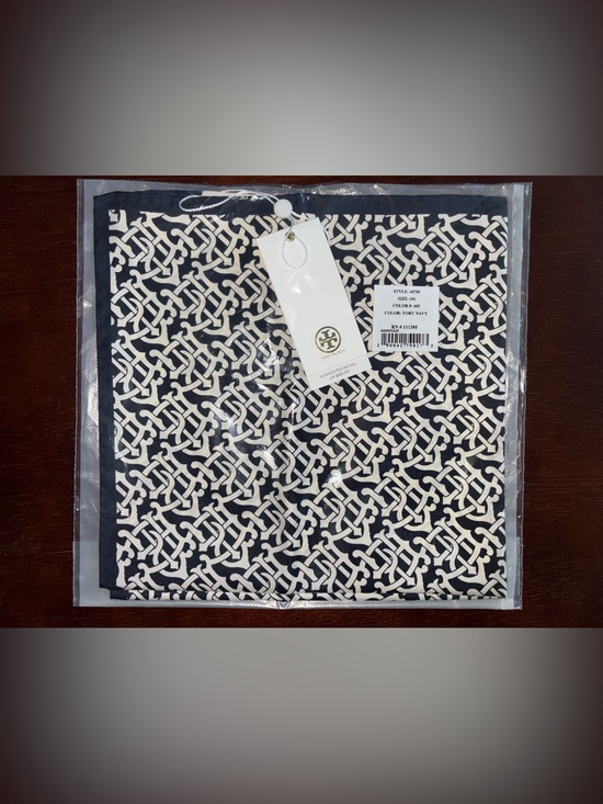Tory Burch Accessories - Tory Burch Silk Buddy Logo Neckerchief Brand New With Tags